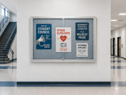 SBS Bulletin Display Cases